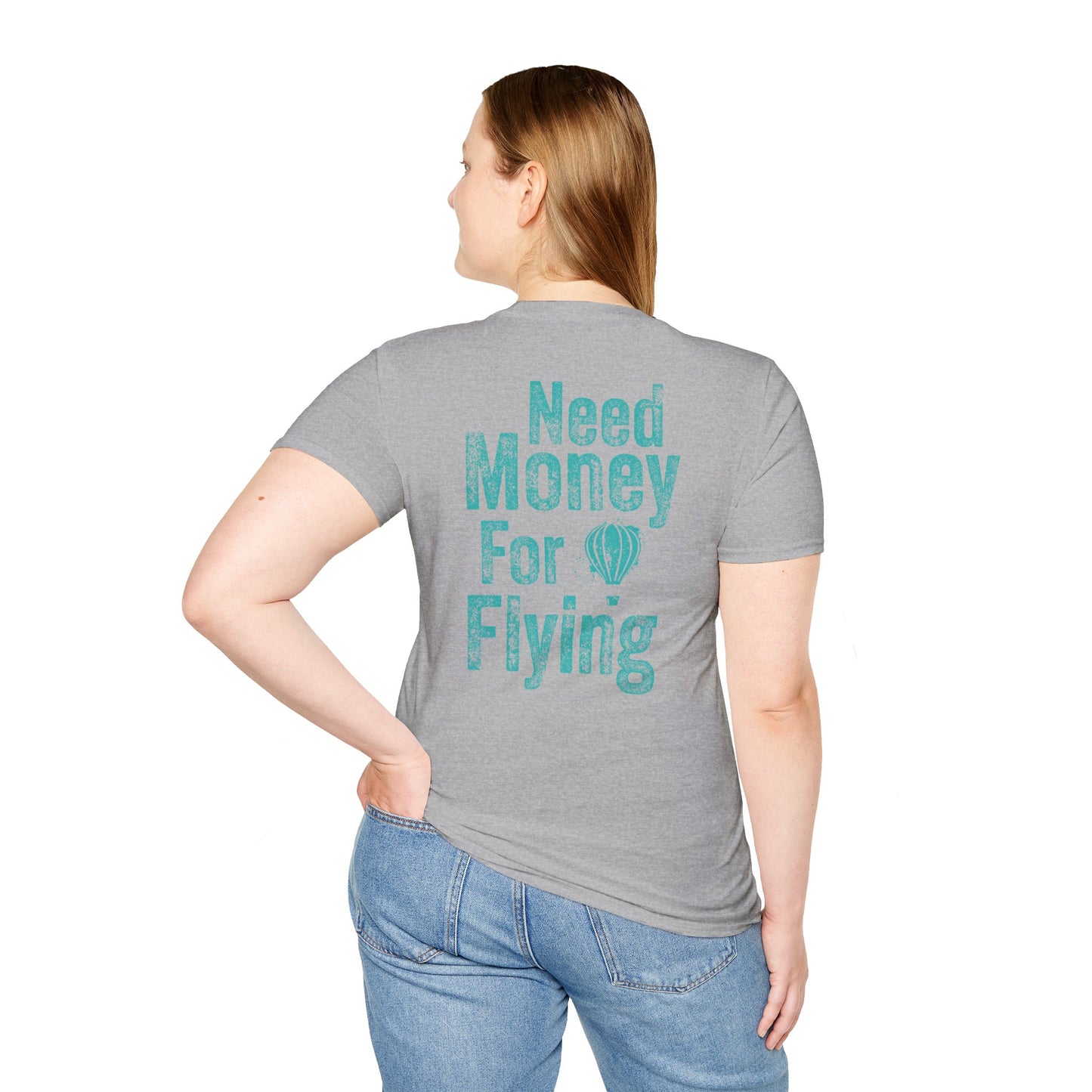 Air Travel T-Shirt, Need Money for Flying Tee, Travel Gift, Adventure Shirt, Vacation Top, Airplane Enthusiast Apparel