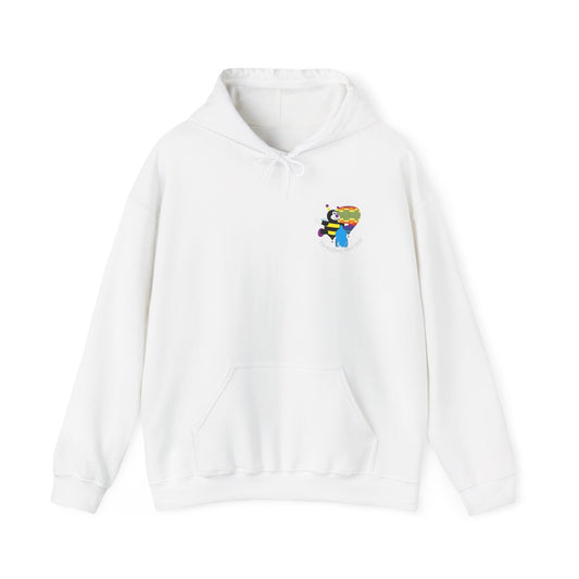 Whimsical Cartoon Bee Hoodie, Cozy Unisex Sweatshirt, Fun Gift for Kids, Perfect for Birthdays, Outdoor Adventures, Playful Style
